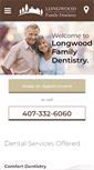 Mobile Screenshot of longwoodfamilydentistry.com